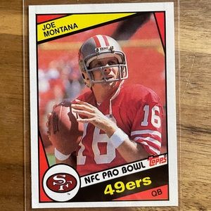 Joe Montana 1984 Topps 358 near mint